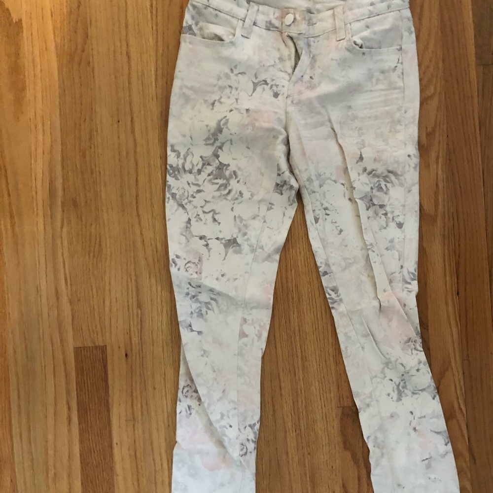 Floral print skinny
